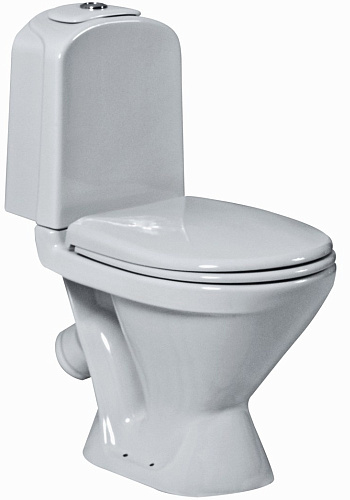 Унитаз-компакт CLASSIC LUXE сиденье дюропласт, косой выпуск белый, Sanita Luxe CSCSLCC01020611 купить