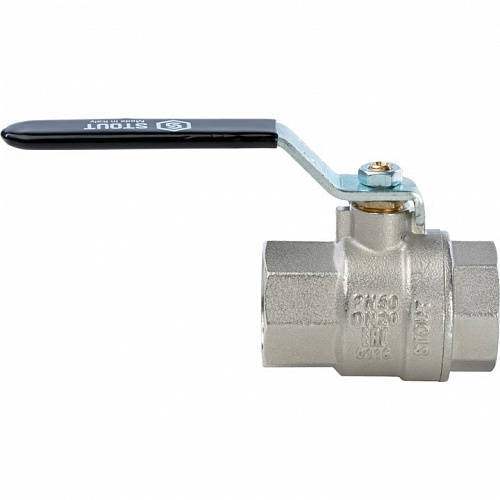 Кран шаровой полнопроходной Stout внутренняя резьба ручка рычаг 3/4" PN50 SVB-0001-000020 купить