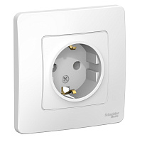 Розетка Blanca BLNRS001011 с заземлением с/у 16А белый