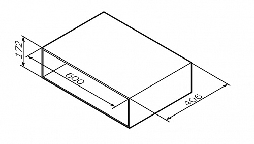 Полка под тумбу GEM Open-space подвесная 60 см текстурированный шпон орех AM.PM M90OHX0600NF купить