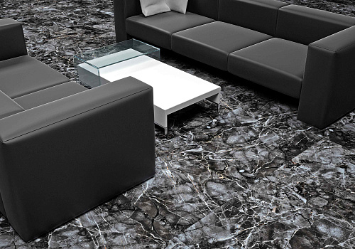 Керамогранит Киреты матовый 60*60 см черный, Гранитея G245-Kirety Black купить