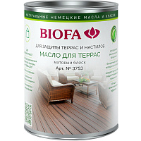 Масло для террас бесцветное Biofa 3753-11 (1л)