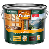 Влагостойкая защитная лазурь Pinotex Ultra для древесины палисандр 9 л
