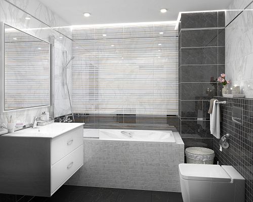 Плитка настенная Olimpus белая 25*50см Laparet 34021 купить