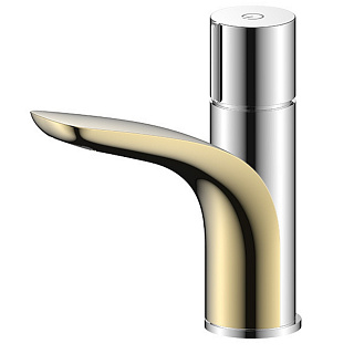Смеситель ARGO для раковины d-33 хром, золото 35-04L GELIOS gold купить