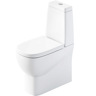 Унитаз-компакт INFINITY SL DM с сиденьем с микролифтом белый, Sanita Luxe INFSLCC01040522 купить