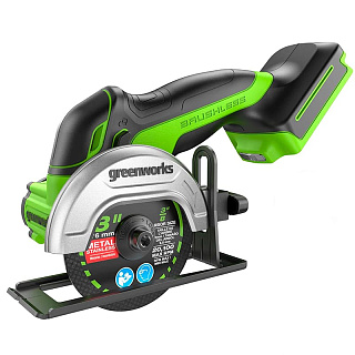 Углошлифовальная машина аккумуляторная Greenworks GD24UCS (бесщет) 24В диск ф76*10мм без акк и з/у(тушка) (3402007) купить