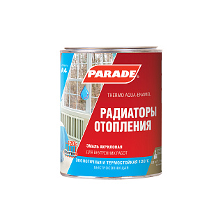 Эмаль акриловая для радиаторов отопления PARADE Classic А4 белая - 0.9 л купить