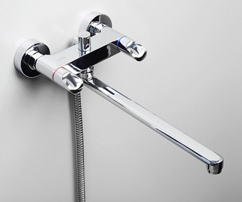 Смеситель WASSER KRAFT Lossa 1202L 9061226 для ванны с длинным поворотным изливом хром купить