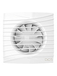 Вентилятор d125  накладной turbo DICITI с обратным клапаном ЭРА SILENT 5C TURBO