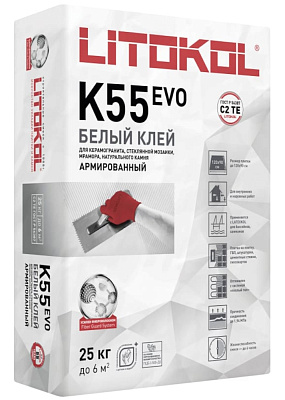 Клей для плитки LitoPLUS К55 Litokol 0078080002 (25кг) купить