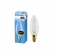 Лампа накаливания Philips B35 40W E14 прозрачная