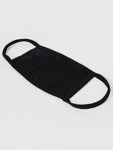 Маска гигиеническая, многоразовая, двухслойная ONE SIZE 100%хлопок черный купить
