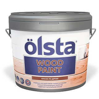Краска Olsta Wood paint для деревянных поверхностей (База А) OWDA-27 2.7 л купить