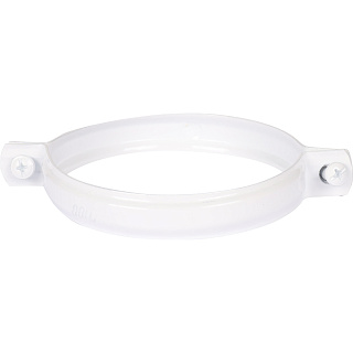 Крепление к стене белый металл хомут D80 Rommer RCA-0080-020111 купить