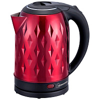 Чайник электрический  HomeStar HS-1013 2л.стальной красный 003740