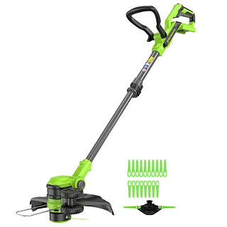 Триммер аккумуляторный G40LT331 K2*1 40В 33см Greenworks 2113507UA купить