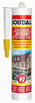 Герметик Силикон универсальный Soudal 105908 серый (0.28л) купить