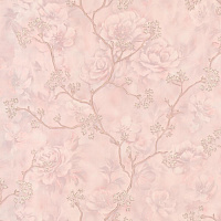 Обои горячее тиснение 1.06*10м розовые Eurodecor 7142-08