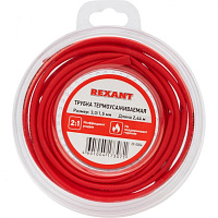 Трубка термоусаживаемая красная 3,0/1,5мм -2,44 м REXANT 29-0004