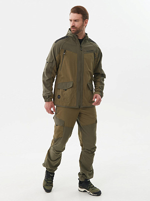 Костюм летний Горка-Люкс р.52/54-170/176см ткань Ravena Peach Wash HUNTSMAN цвет Хаки  купить