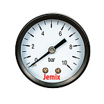 Манометр с осевым подключением 0-10 бар диаметр 50 мм, Jemix XPS-S-10 Манометр с осевым подключением 0-10 бар диаметр 50 мм, Jemix XPS-S-10