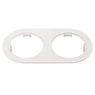 Рамка DOMINO Double ROUND МR16 белый LightStar 214656 купить