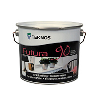 Краска алкидная TEKNOS Futura 90 Белая (База PM1) 2.7 л