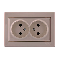 Розетка LEZARD MIRA 701-0303-128 2-местная