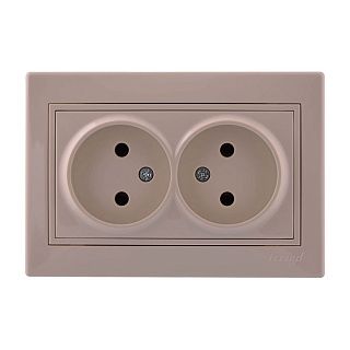 Розетка LEZARD MIRA 701-0303-128 2-местная купить