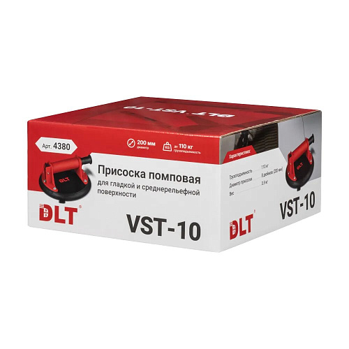 Присоска VST-10 для гладкой и среднерельефной плитки d-210мм до 110кг DLT 4380 купить