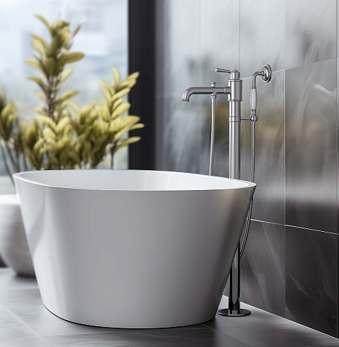 Смеситель КЛАССИК для ванны напольный хром Aquatek AQ1545CR купить