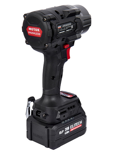Гайковерт аккумуляторный ударный ELITECH HD CW 2009SL 3-х скор кейс 20В 850Нм 1/2" бесщ 1акк*4.0а/ч ELP (E2201.059.01) купить