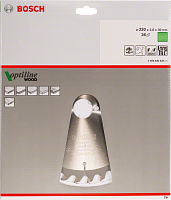 Диск пильный Bosch OPTILINE 230*1.8*30мм зубьев 36 дерево 2608640628