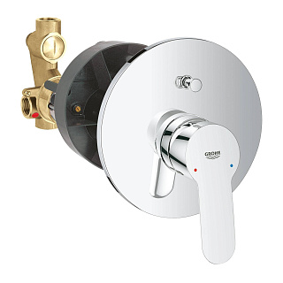 Смеситель BauEdge, для ванны, встраиваемый, цвет хром GROHE 29079000 купить