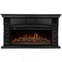 Каминокомплект очаг Aurora RTFP/P-AR40LS и портал Porto черный шпон венге 42/40/36 Royal Thermo set RTFP/P-AR40LS+Por