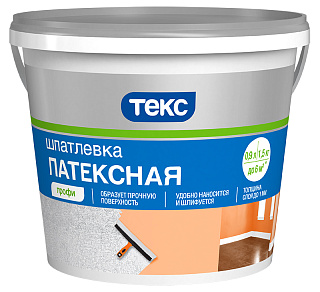 Шпатлёвка латексная ТЕКС Профи 1.5кг купить