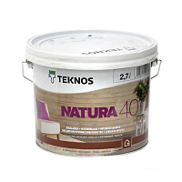 Лак для внутренних поверхностей TEKNOS NATURA 40 Бесцветный полуглянцевый