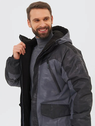 Костюм зимний   Горка-Люкс ткань Breathable Camo цвет Серый р.52/54-170/176см HUNTSMAN купить