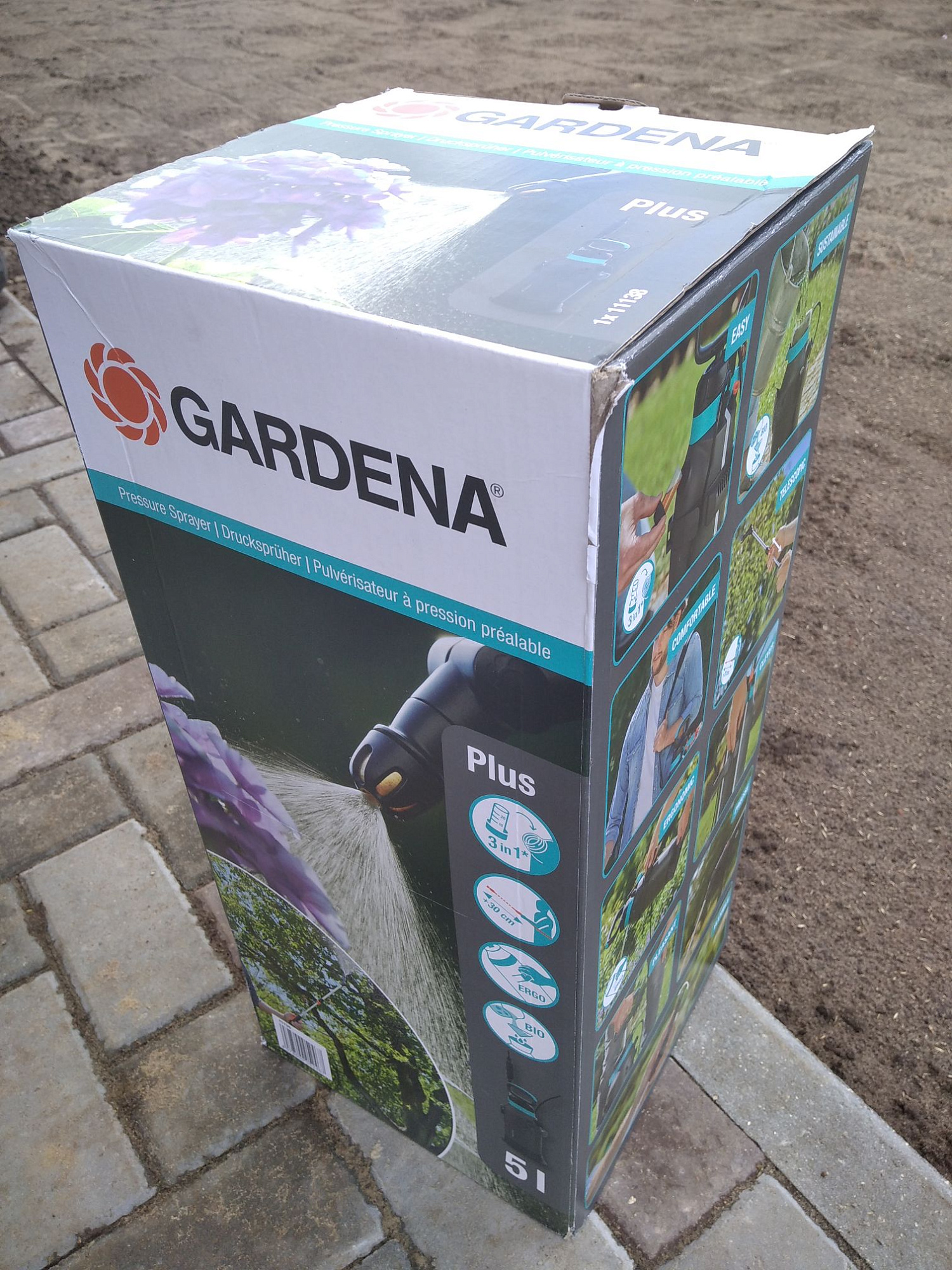 Опрыскиватель ручной Gardena Plus 5,0л помповый (11138-20.000.00) купить