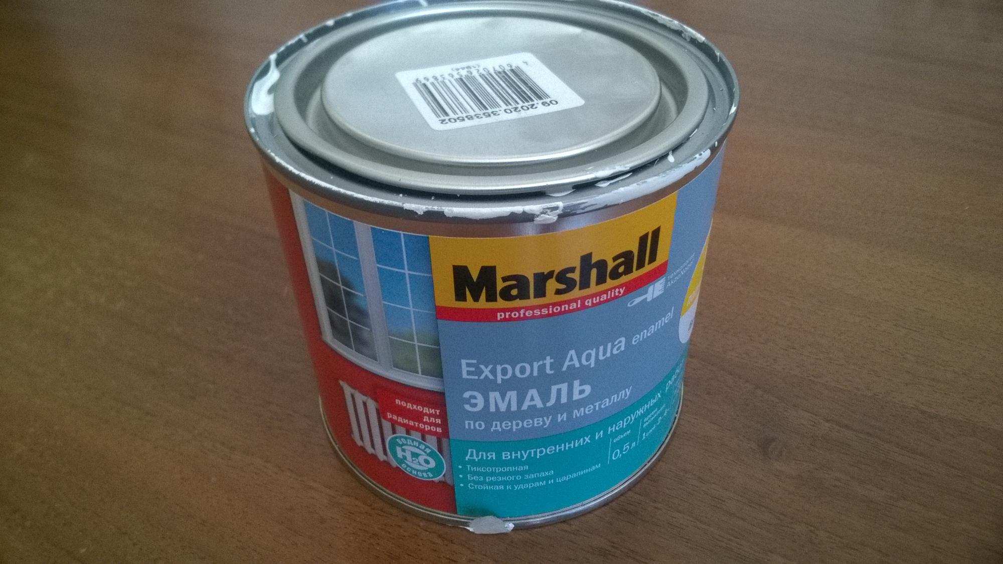 Эмаль Marshall Export Aqua Enamel по дереву и металлу Белая полуматовая 0.8 л купить